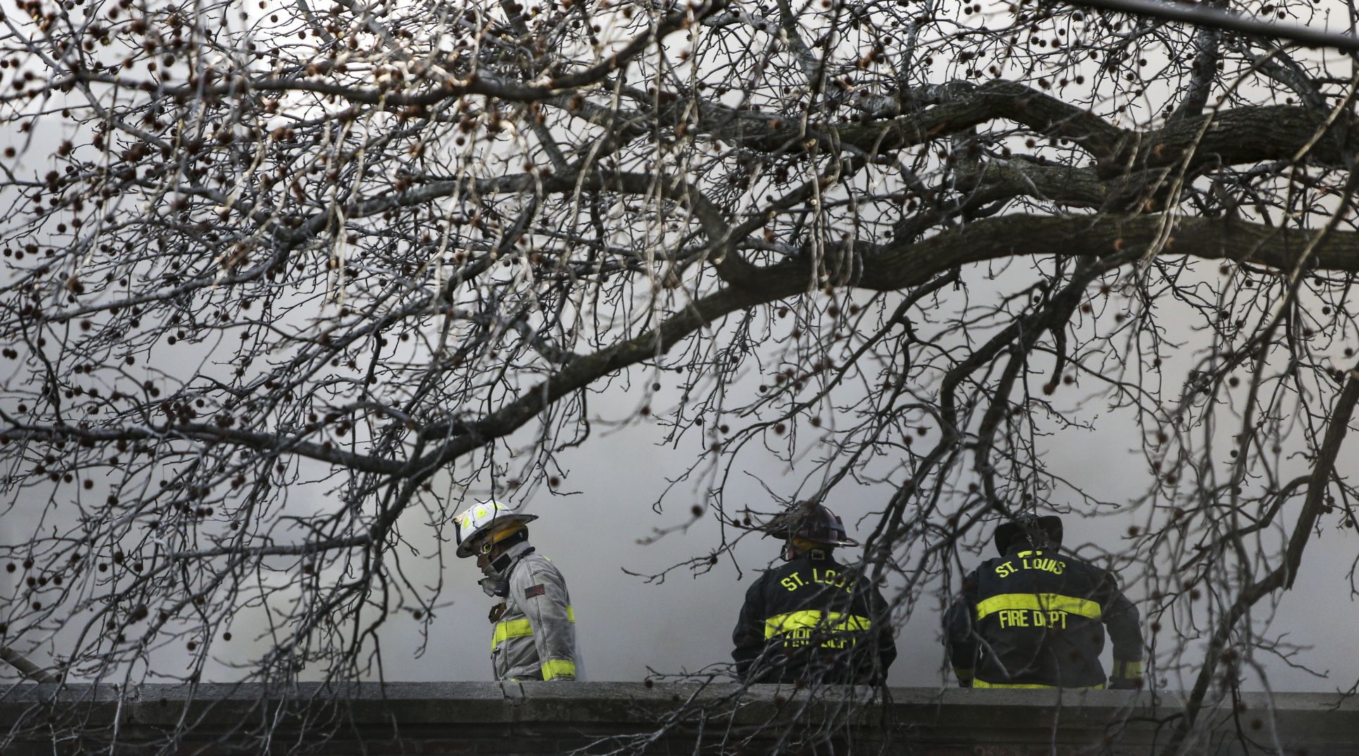 Firefighters battle blaze